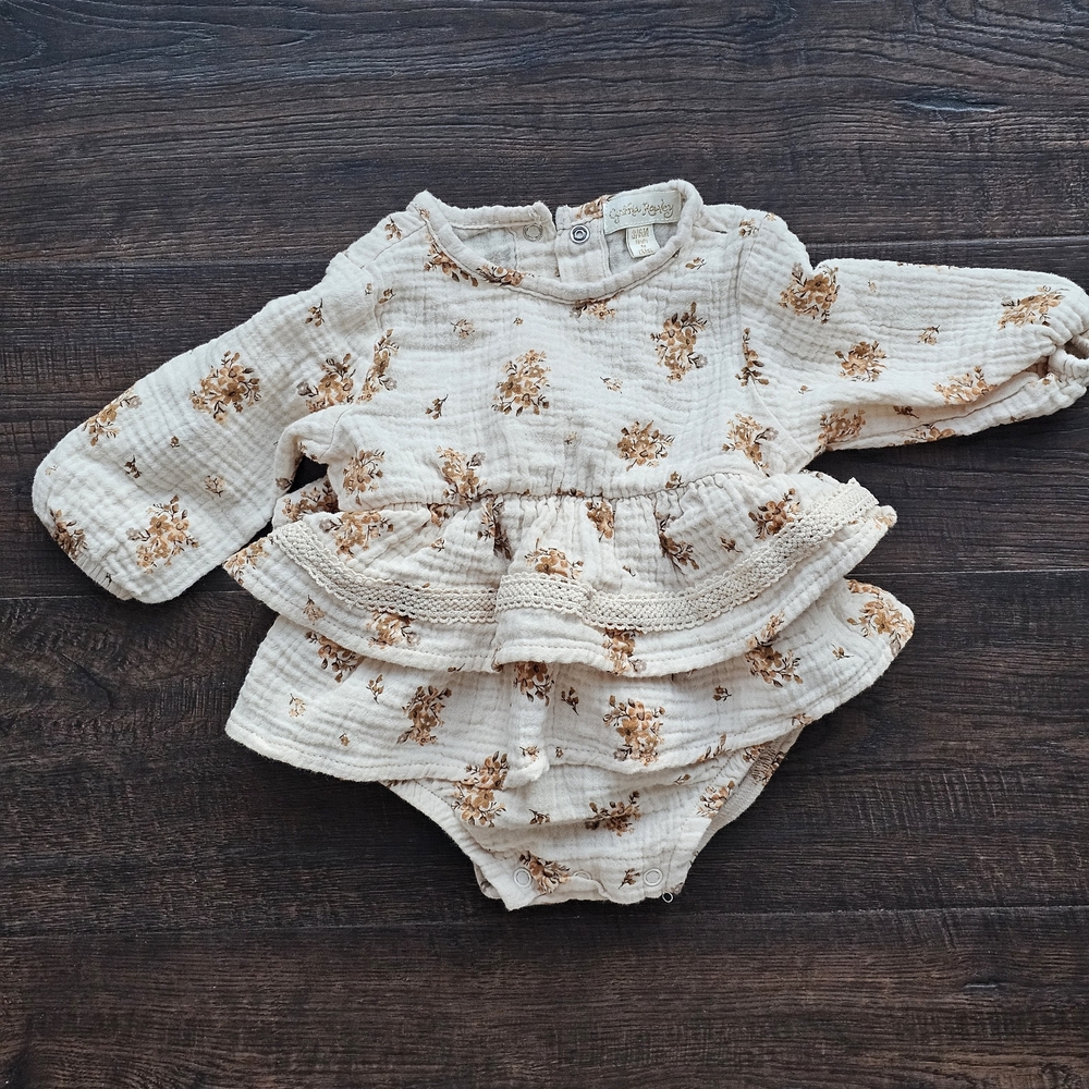 Cynthia Rowley Cream Floral Onesie